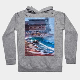 Old Factory at Seaside Hoodie